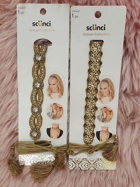 Brand New 2CT BUNDLE SCUNCI ARTISAN COLLECTION ACCESSORIES